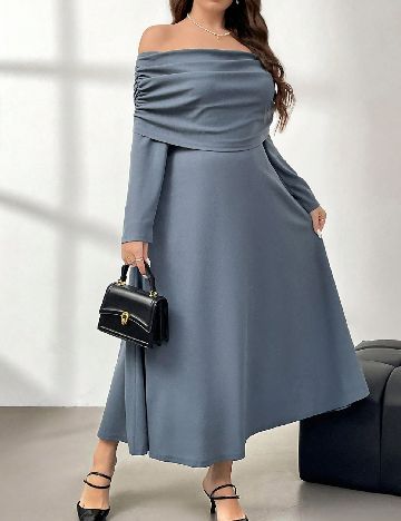 Rochie lunga SHEIN CURVE, albastru