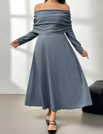 Rochie lunga SHEIN CURVE, albastru
