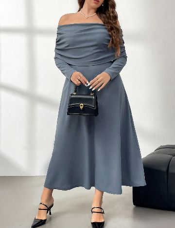 Rochie lunga SHEIN CURVE, albastru