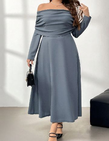 Rochie lunga SHEIN CURVE, albastru