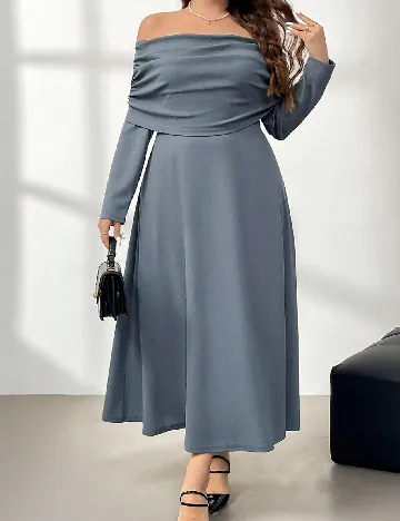 Rochie lunga SHEIN CURVE, albastru