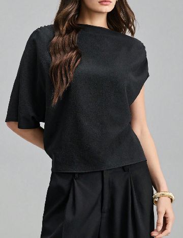 Top SHEIN, negru
