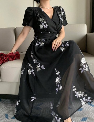 Rochie lunga SHEIN, negru