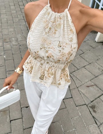 Top SHEIN, crem