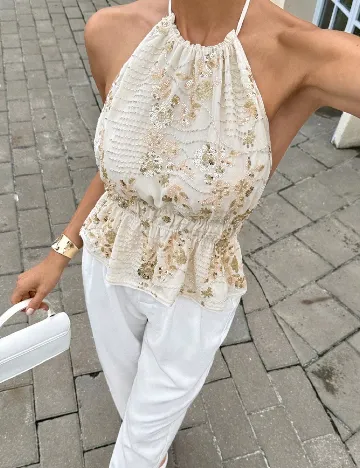 Top SHEIN, crem