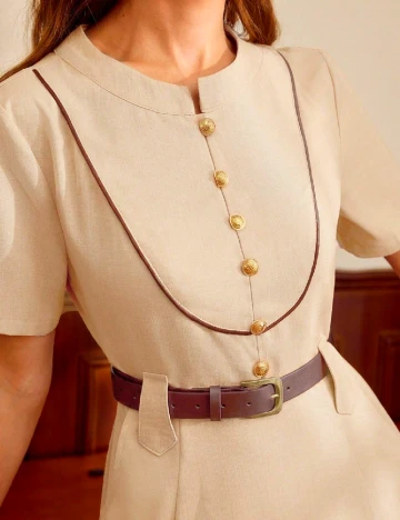 Rochie medie SHEIN, crem