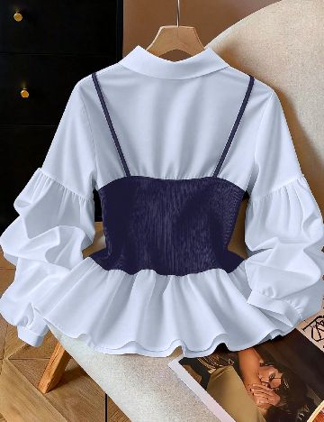 Bluza SHEIN CURVE, albastru