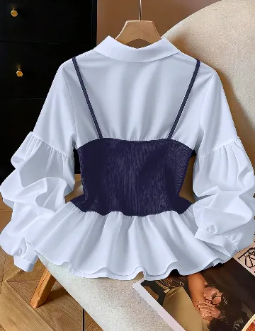 Bluza SHEIN CURVE, albastru