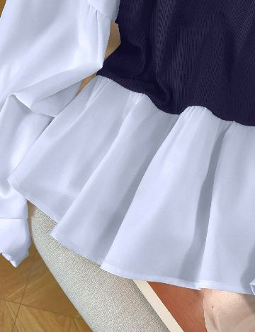 Bluza SHEIN CURVE, albastru