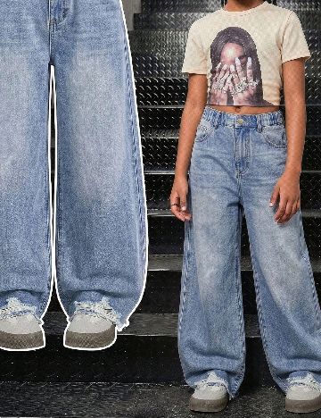 Blugi Shein Kids, albastru