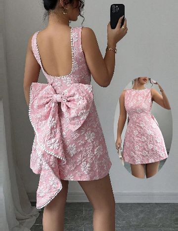 Rochie scurta SHEIN, roz