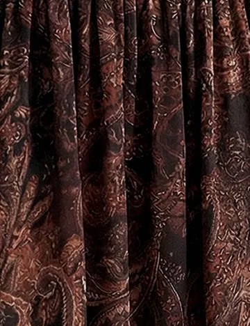 Rochie medie Aveloria, maro