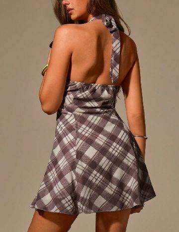 Rochie scurta SHEIN, maro deschis