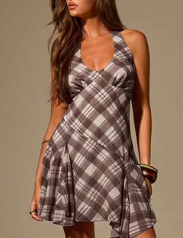 Rochie scurta SHEIN, maro deschis
