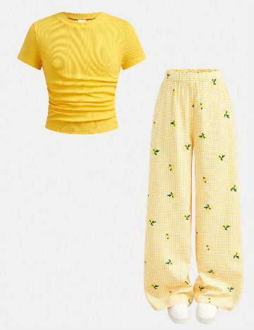 Compleu Shein Kids, galben