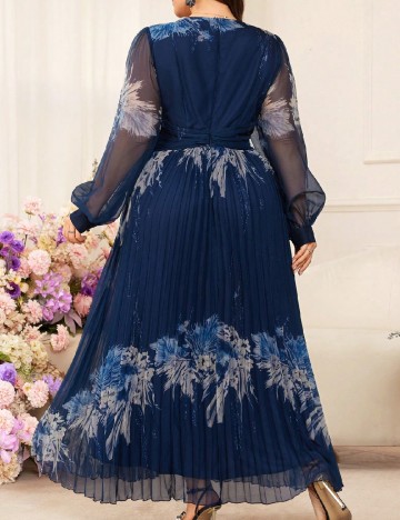 Rochie lunga SHEIN CURVE, albastru