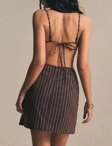Rochie scurta SHEIN, maro