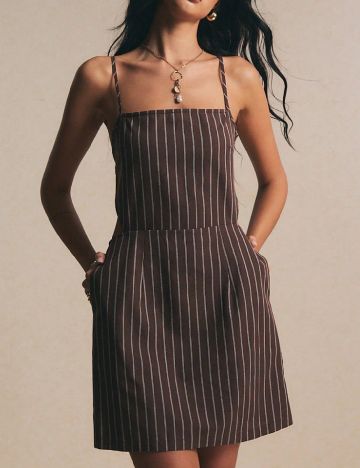 Rochie scurta SHEIN, maro