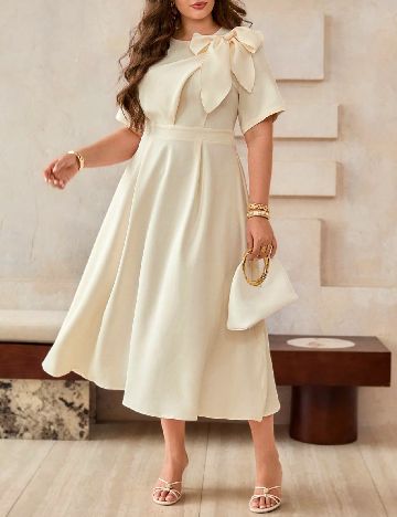 Rochie medie SHEIN CURVE, bej