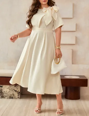 Rochie medie SHEIN CURVE, bej