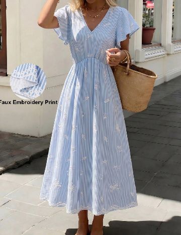 Rochie medie SHEIN, albastru