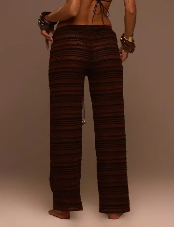 Pantaloni de plaja SHEIN, maro