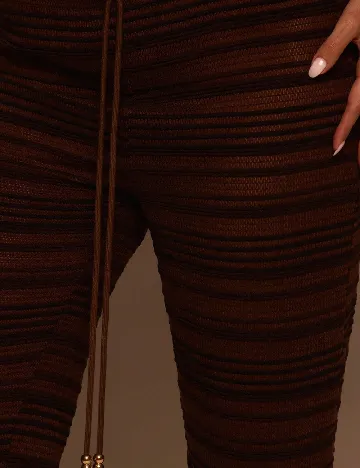 Pantaloni de plaja SHEIN, maro