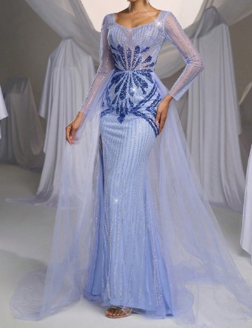 Rochie lunga SHEIN, albastru