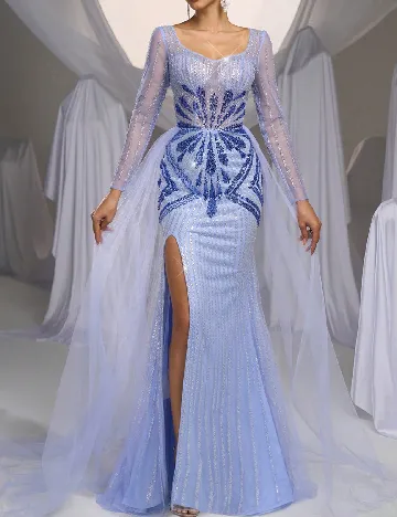 Rochie lunga SHEIN, albastru