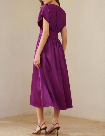 Rochie medie Aveloria, mov
