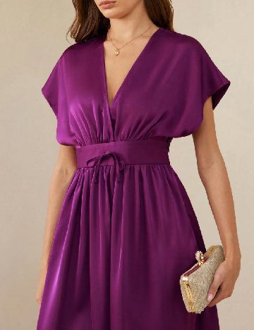 Rochie medie Aveloria, mov