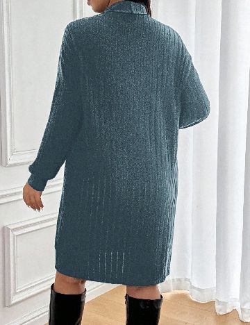 Rochie medie SHEIN CURVE, albastru
