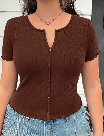 Top SHEIN CURVE, maro
