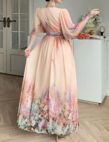 Rochie lunga Dazy, mix culori