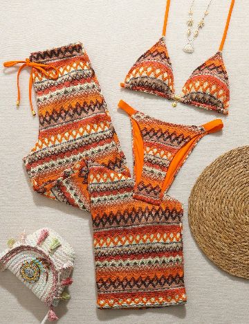 Costum de baie SHEIN, mix culori