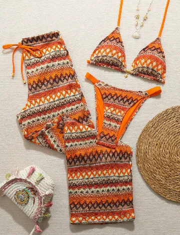 Costum de baie SHEIN, mix culori