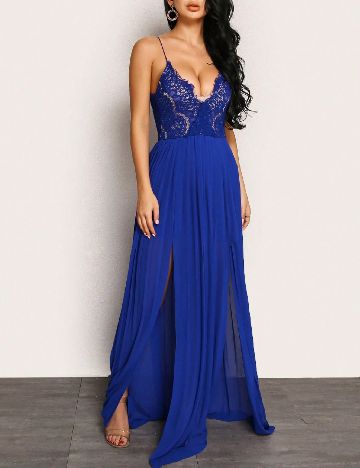 Rochie lunga SHEIN, albastru