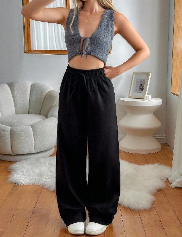 Pantaloni SHEIN, negru