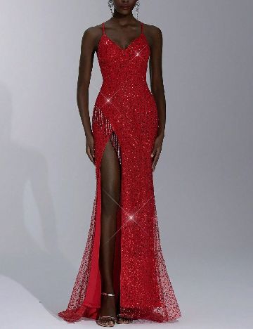 Rochie lunga SHEIN, rosu