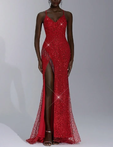 Rochie lunga SHEIN, rosu