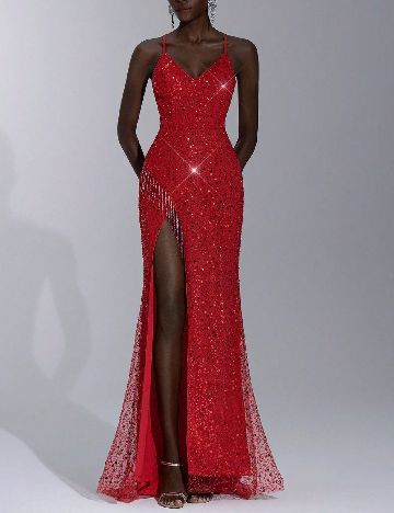 Rochie lunga SHEIN, rosu
