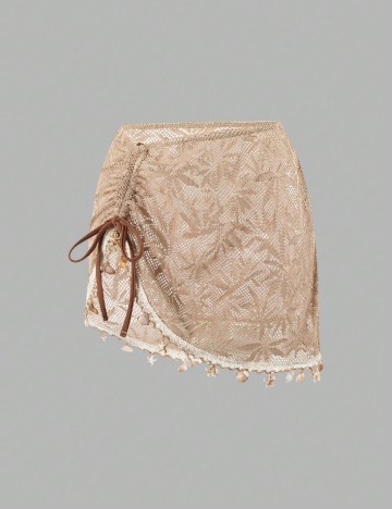 Costum de baie SHEIN, maro