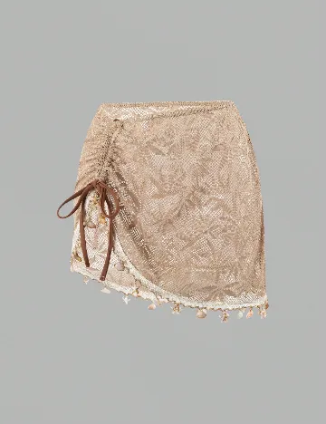 Costum de baie SHEIN, maro