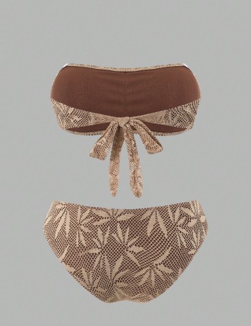 Costum de baie SHEIN, maro