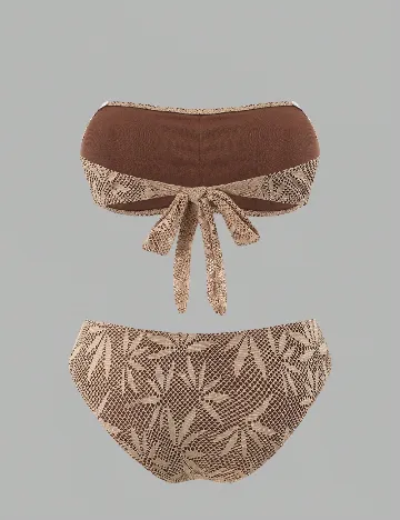 Costum de baie SHEIN, maro