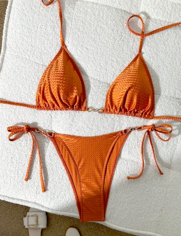 Costum de baie SHEIN, portocaliu