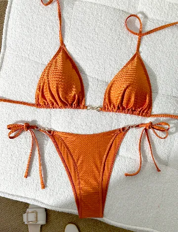 Costum de baie SHEIN, portocaliu