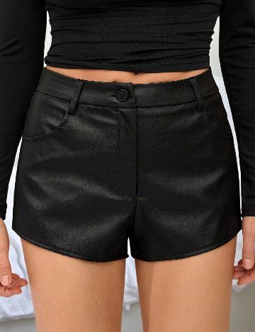 Pantaloni scurti SHEIN, negru