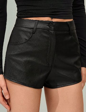 Pantaloni scurti SHEIN, negru