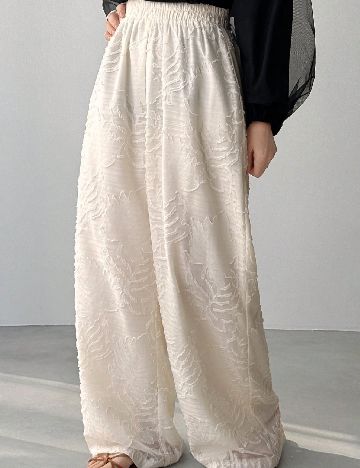 Pantaloni SHEIN, ecru